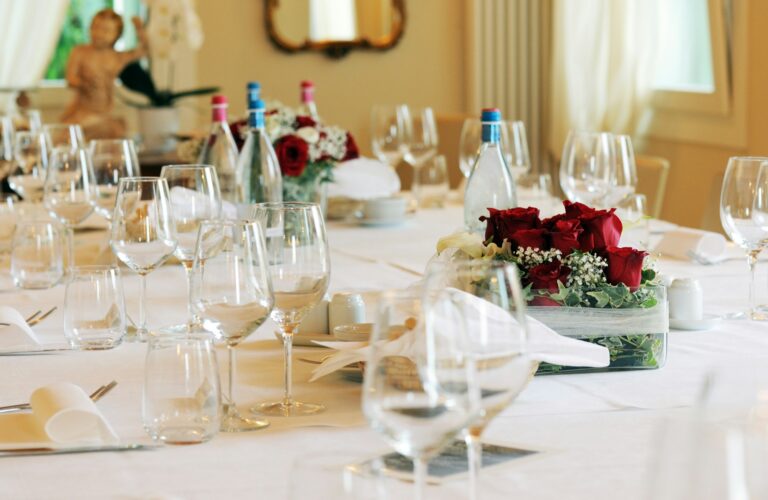 wedding table setting